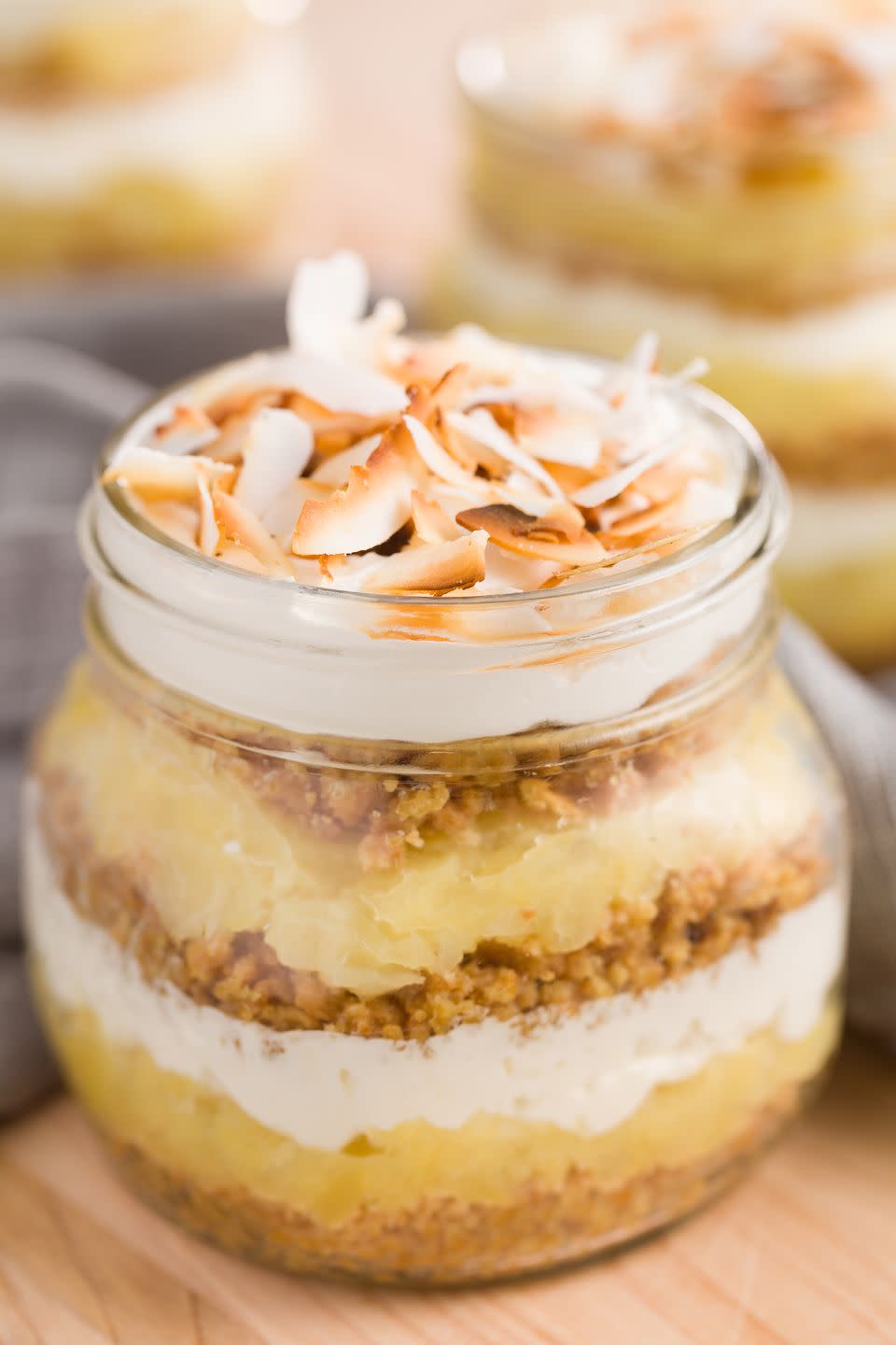 Piña Colada Pie in a Jar