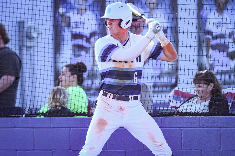 Walker Jenkins and the South Brunswick baseball team hosted Carrboro in the second round of the NCHSAA 3A state playoffs on Friday, May 12, 2023.