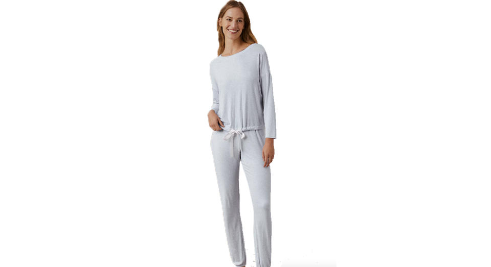 This jersey pyjama set from The White Company is super-soft. 