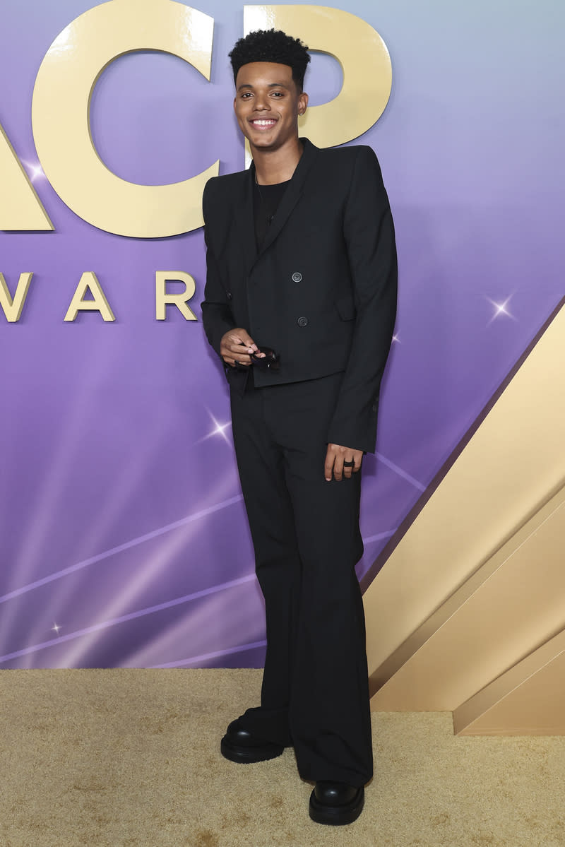 Jabari Banks at the 55th NAACP Image Awards held at The Shrine Auditorium on March 16, 2024 in Los Angeles, California.
