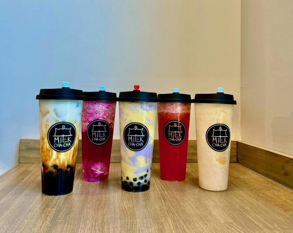 Milk Cha-Cha’s boba drinks incorporate fresh fruits and dairy with premium loose-leaf teas. Rachel Sutherland Communications