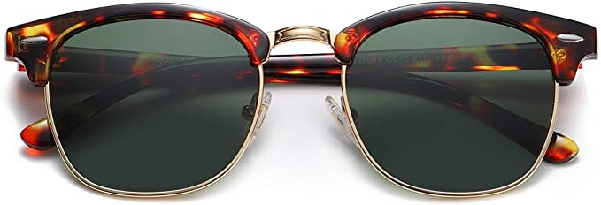 SOJOS Retro Semi Rimless Polarized Sunglasses. Image via Amazon.