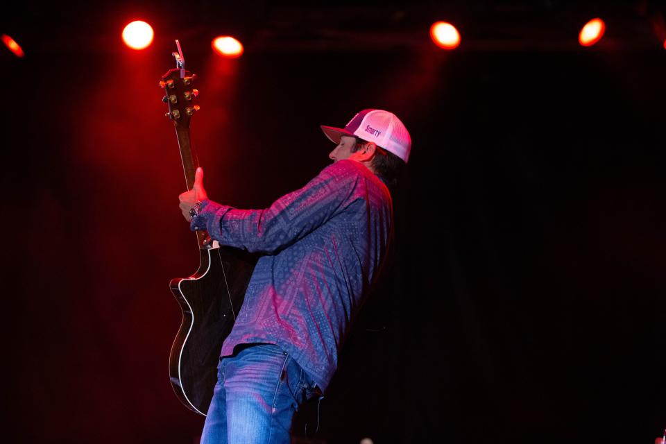 Casey Donahew performs at the 7th Annual Las Cruces Country Music Festival Saturday, Oct. 12, 2019.
