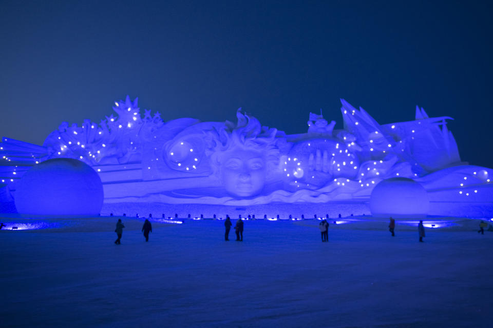 The Ice and Snow World Park will host the 35th Harbin International Ice and Snow Sculpture Festival from Jan. 5 until the end of February. (Photo: Tao Zhang/Getty Images)