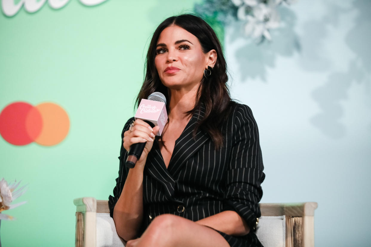 SAN FRANCISCO, CALIFORNIA - SEPTEMBER 21:  Jenna Dewan speaks onstage the Create & Cultivate Conference at SVN West on September 21, 2019 in San Francisco, California. (Photo by Kelly Sullivan/Getty Images)