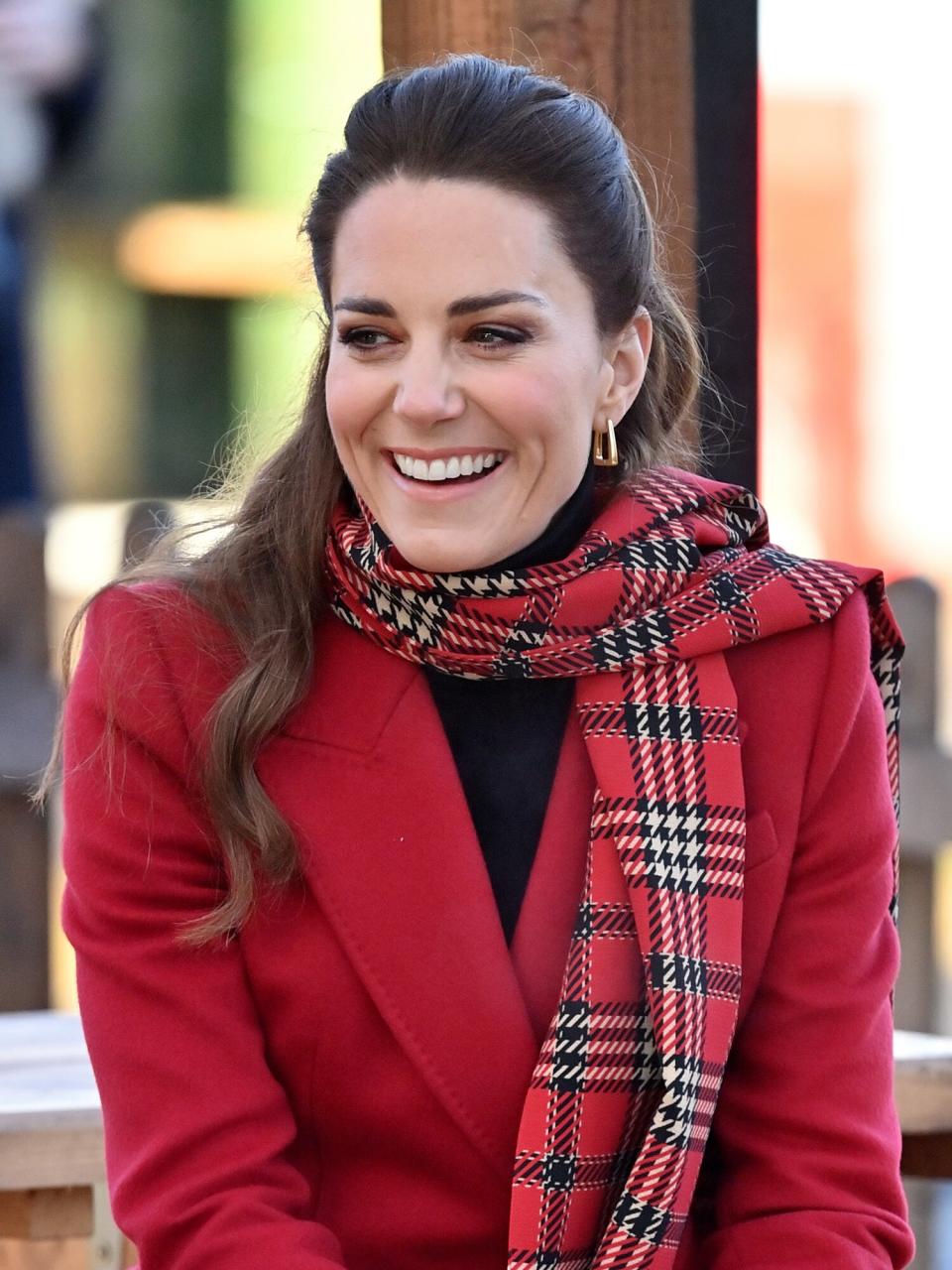 Catherine, Duchess of Cambridge visits Cardiff Castle on December 8, 2020 in Cardiff, Wales
