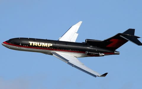 Trump's former private jet was a 727 - Credit: getty