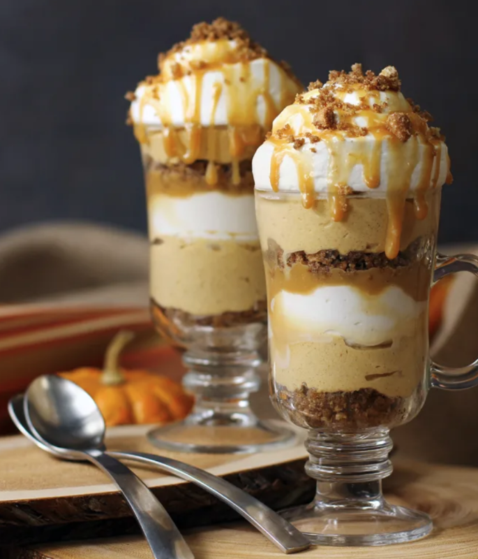 <p>Donna Elick</p><p>These caramel-spiced pumpkin parfaits are perfectly portioned individual dishes with layer upon layer of our favorite fall flavors. </p><p><strong>Get the recipe: <em><a href="https://www.yahoo.com/lifestyle/caramel-spiced-pumpkin-parfait-fall-144232122.html" data-ylk="slk:Caramel Spiced Pumpkin Parfaits;elm:context_link;itc:0;sec:content-canvas;outcm:mb_qualified_link;_E:mb_qualified_link;ct:story;" class="link  yahoo-link">Caramel Spiced Pumpkin Parfaits</a></em></strong></p><p><strong>Related: <a href="https://www.yahoo.com/lifestyle/26-halloween-painting-decorating-pumpkin-204831314.html" data-ylk="slk:Pumpkin Decorating Ideas;elm:context_link;itc:0;sec:content-canvas;outcm:mb_qualified_link;_E:mb_qualified_link;ct:story;" class="link  yahoo-link">Pumpkin Decorating Ideas</a></strong></p>