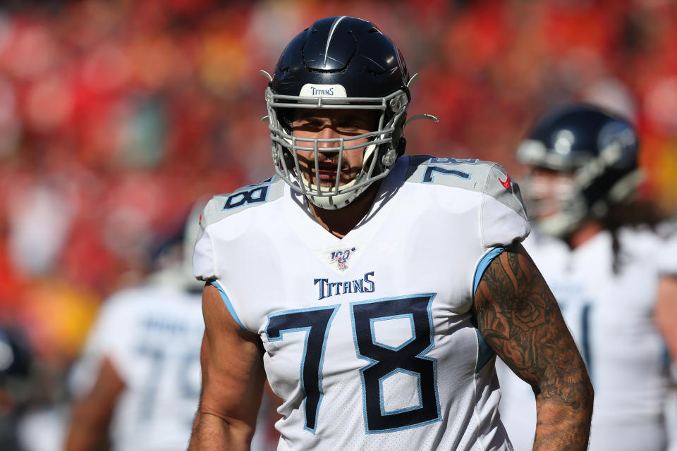 Offensive tackle Jack Conklin (78) agreed to terms with the Browns. (Photo by Scott Winters/Icon Sportswire via Getty Images)