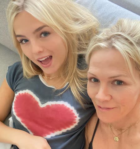 <p>Jennie Garth Instagram</p> Jennie Garth and her youngest daughter Fiona