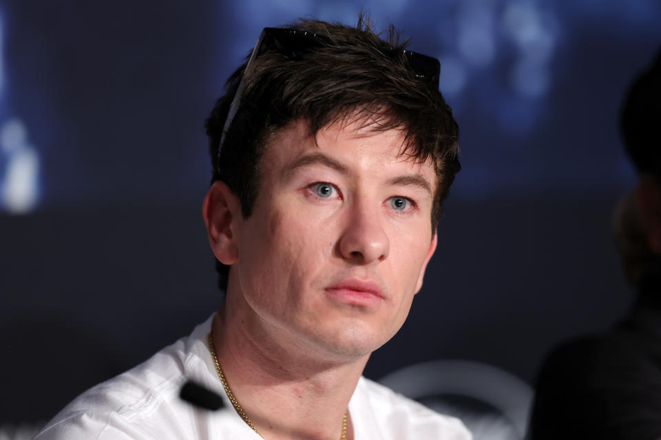 Barry Keoghan attends the Bird press conference ahead of the 2024 Cannes Film Festival