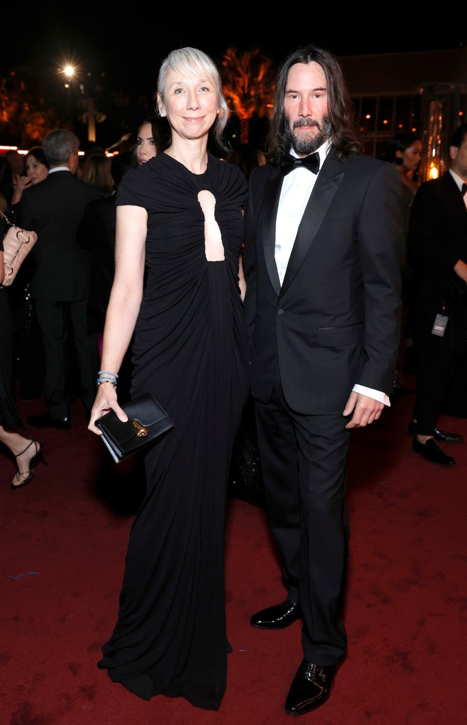 Alexandra Grant and Keanu Reeves attend the 2023 LACMA Art+Film Gala.