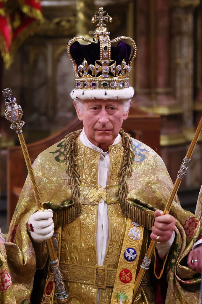 Judi James said the King showed his nerves during the ceremony. (Getty Images)