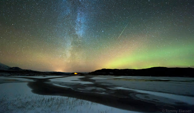 Stunning nighttime displays of meteors caught the attention of stargazers this year. The Orionid shower in October and the Leonid in November saw meteors zip across the sky. (Tommy Eliassen/SPACE.com)