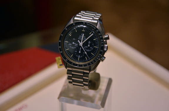 An Omega Speedmaster flown to the moon on Apollo 17 and kept by astronaut Ron Evans as a memento will be sold on Dec. 15 as a part of Christie's Omega Speedmaster 50 auction.