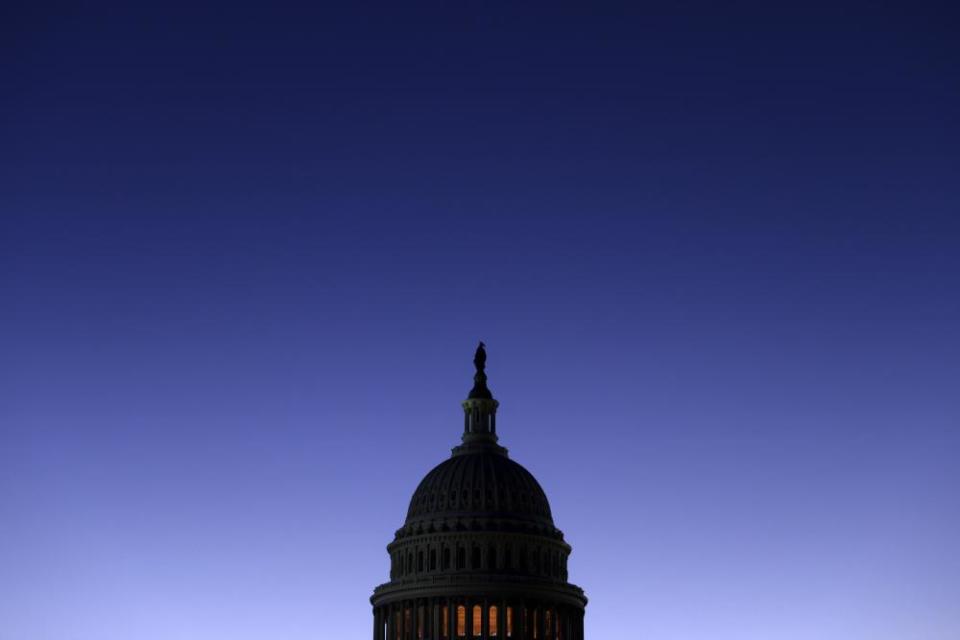 The U.S. Capitol is seen in the morning hours of November 4, 2020 in Washington, DC.