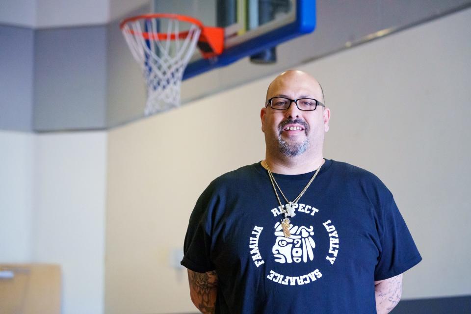 Co-founder of Tierra del Sol Basketball Club Joe León poses for portrait on April 30, 2023 in Phoenix.