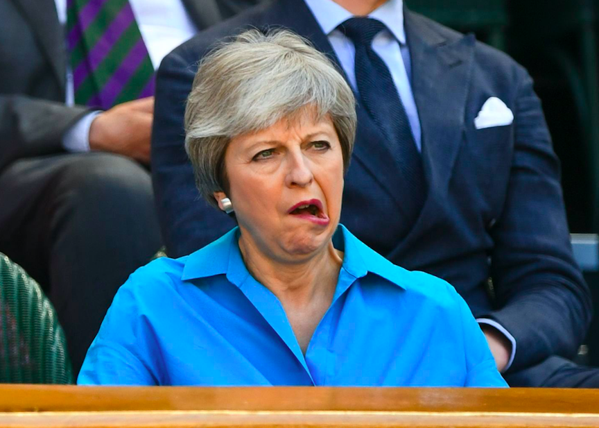 <em>Mrs May has been hit by a series of resignations following her Chequers proposals (Rex)</em>