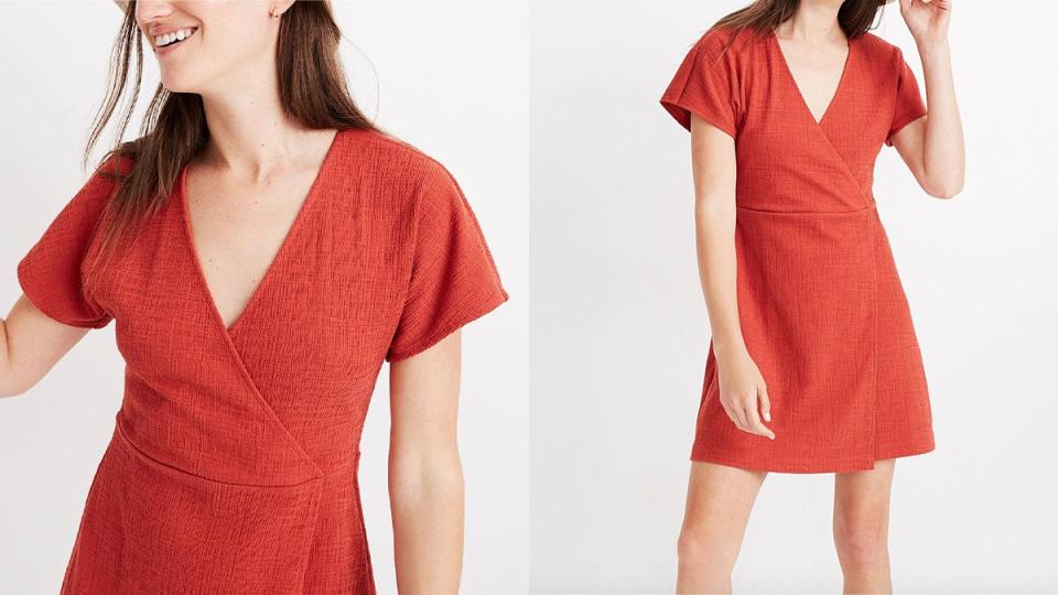 Rock this wrap dress all summer long,