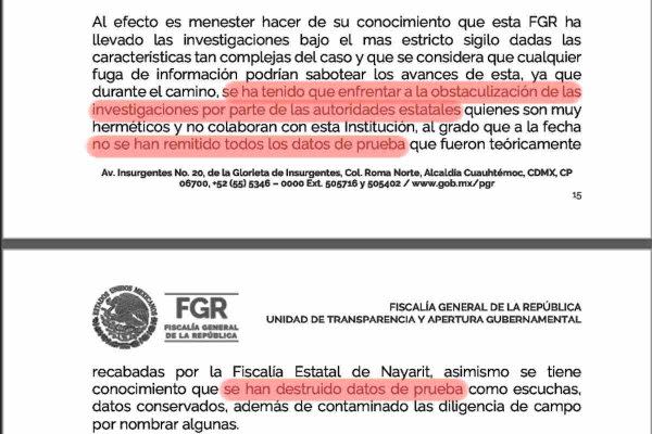 Oficio No. FGR/UTAG/DG/006590/2022 enviado al Instituto Nacional de Transparencia, Acceso a la Información y Protección de Datos Personales. 