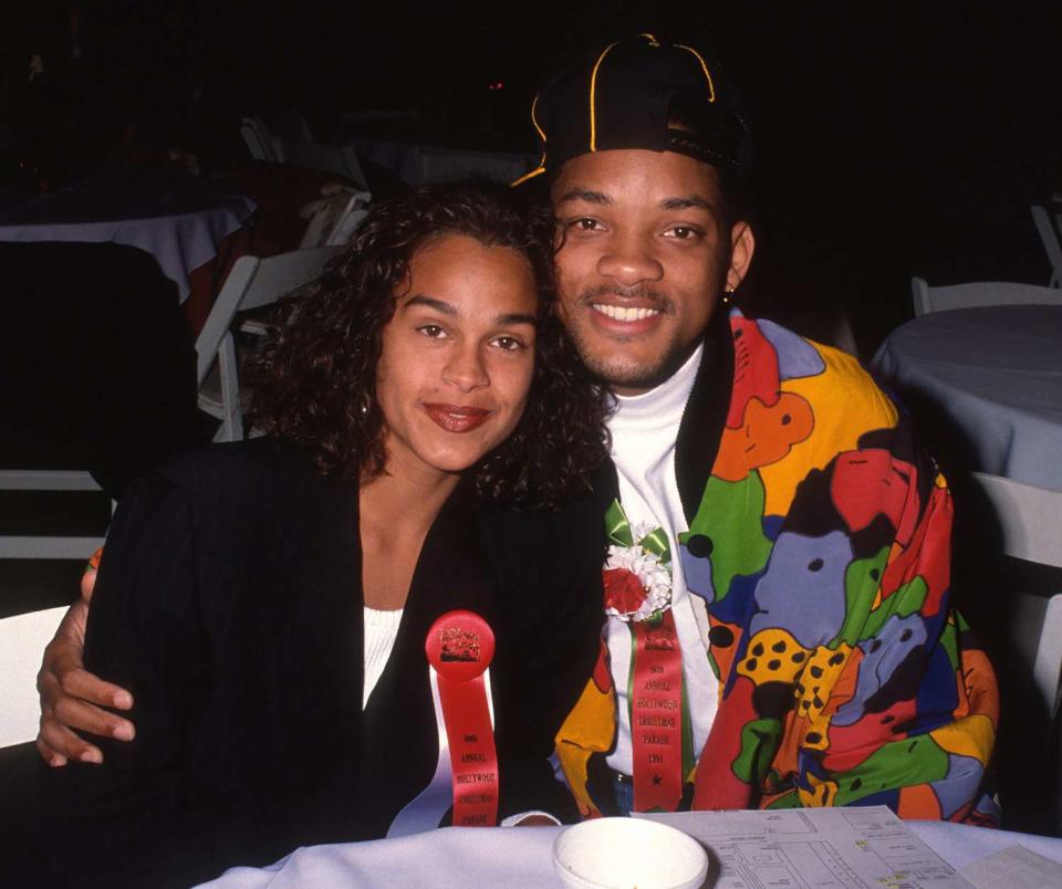 Sheree Zampino and Will Smith attend the 68th annual Hollywood Christmas parade, Hollywood, California, December 1, 1991