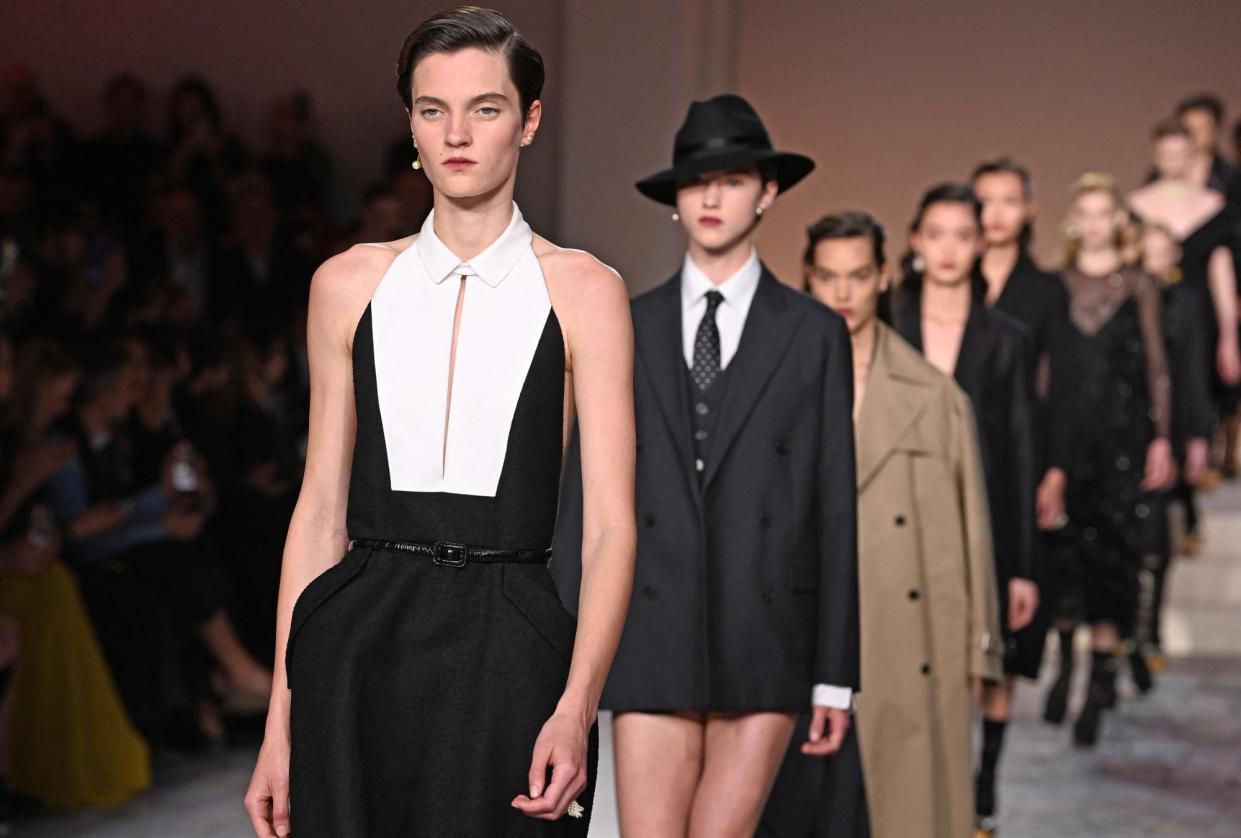 <span>Models walk the runway during the Dior autumn/winter 2024 show at the Brooklyn Museum in New York.</span><span>Photograph: Andrea Renault/AFP/Getty Images</span>