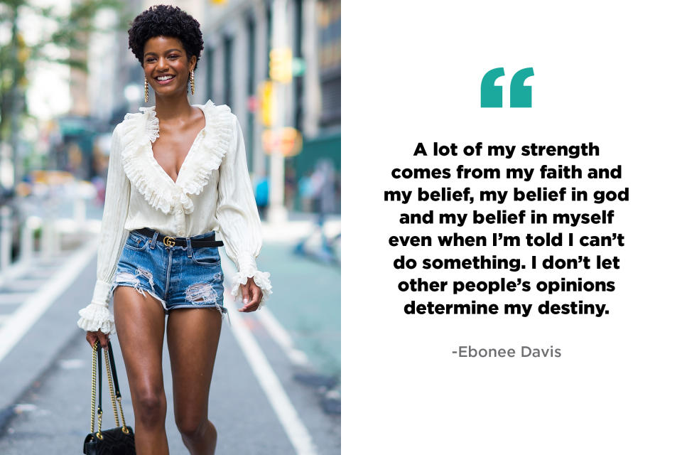 Ebonee Davis, activist and model (Photo: Getty, Art: Quinn Lemmers for Yahoo Lifestyle)