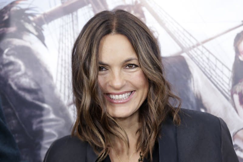 Mariska Hargitay shared a wedding photo on her 19th anniversary with Peter Hermann. File Photo by John Angelillo/UPI