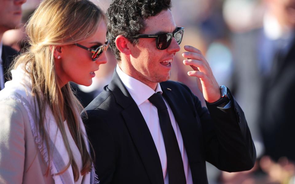 Rory McIlroy and his fiance Erica Stoll - Credit: PA