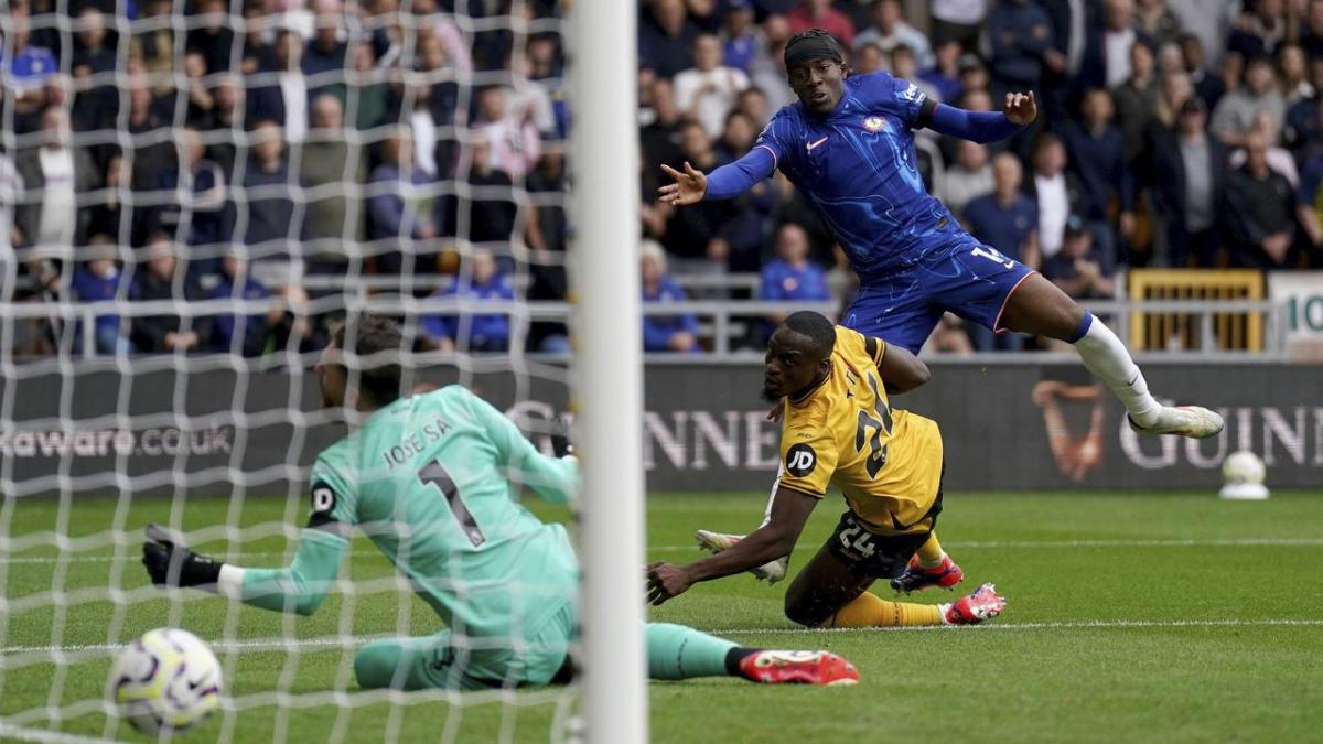 Madueke responds to boos with Chelsea hat-trick at Wolves