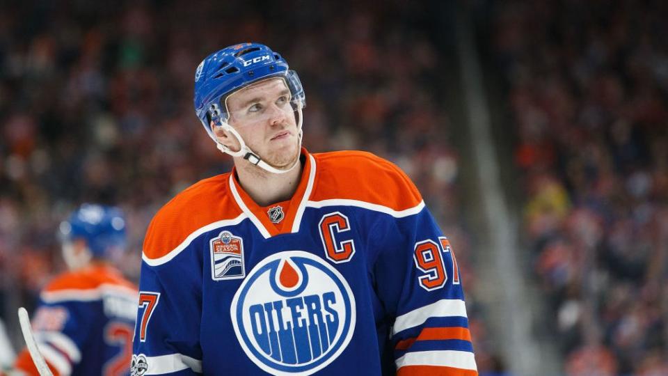 Oilers captain Connor McDavid was none too thrilled after a coach’s challenge resulted in an Edmonton goal called back Tuesday night against the Nashville Predators.