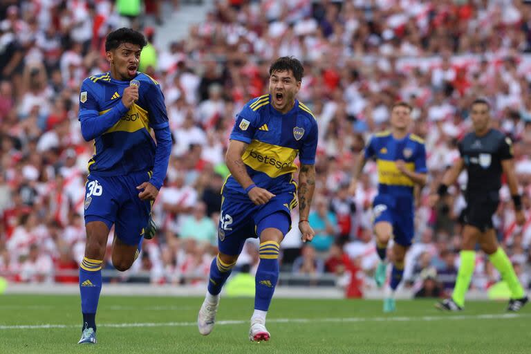 El último gol de Boca a River, convertido por Medina