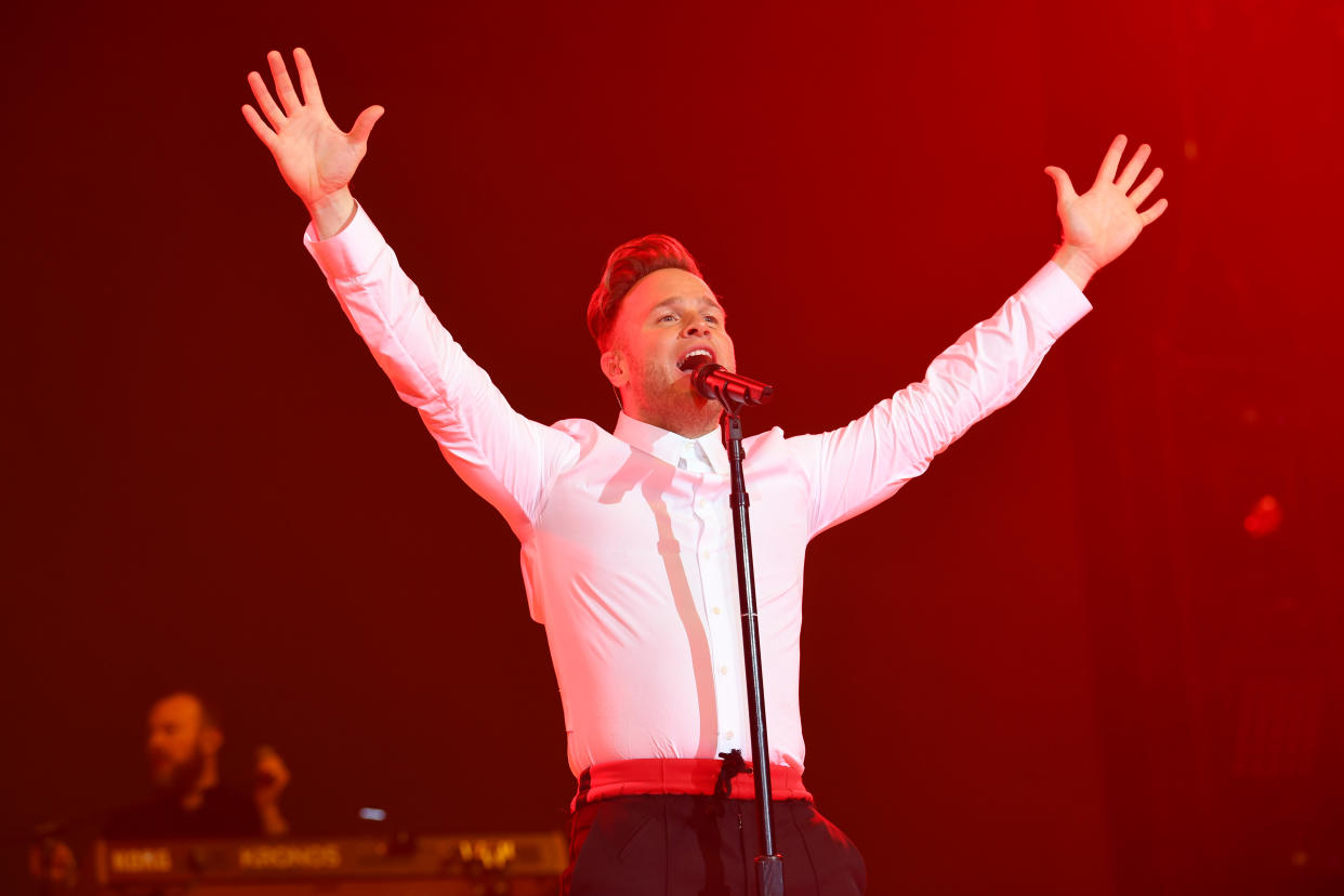 Olly Murs on stage during day one of Capital's Jingle Bell Ball 2018 with Coca-Cola at the O2 Arena, London. Picture Credit Should Read: Doug Peters/EMPICS
