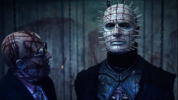 Pinhead and a cenobite in "Hellraiser: Judgment"<p>Dimension Films</p>