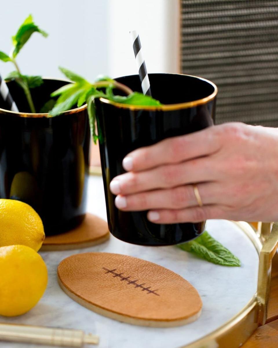 DIY Football Coasters