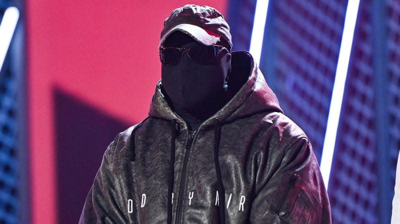 Kanye West onstage during the 2022 BET Awards at Microsoft Theater on June 26, 2022 in Los Angeles, California. 