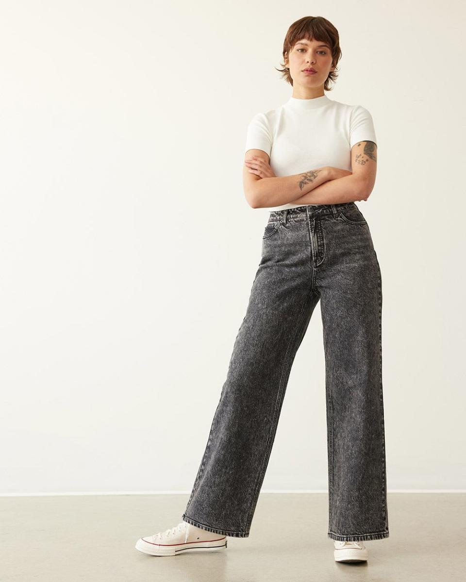 Wide-Leg High-Rise Jean [Photo via Reitmans] 