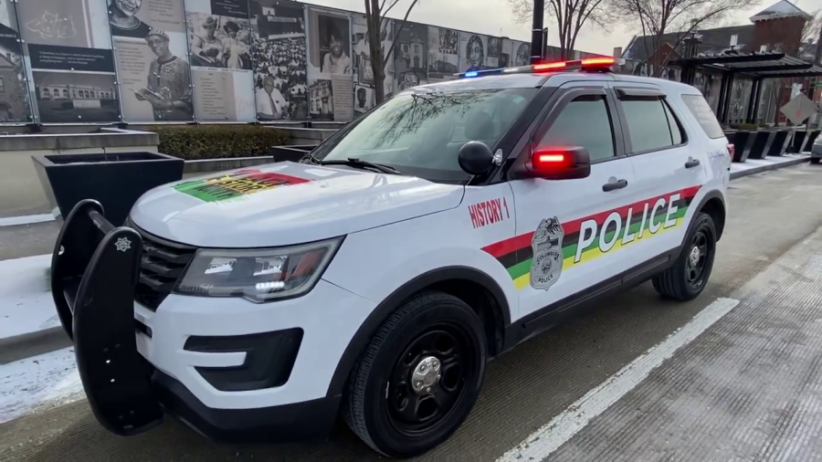 The Columbus police “History 1” cruiser. (Photo courtesy of Columbus Division of Police)