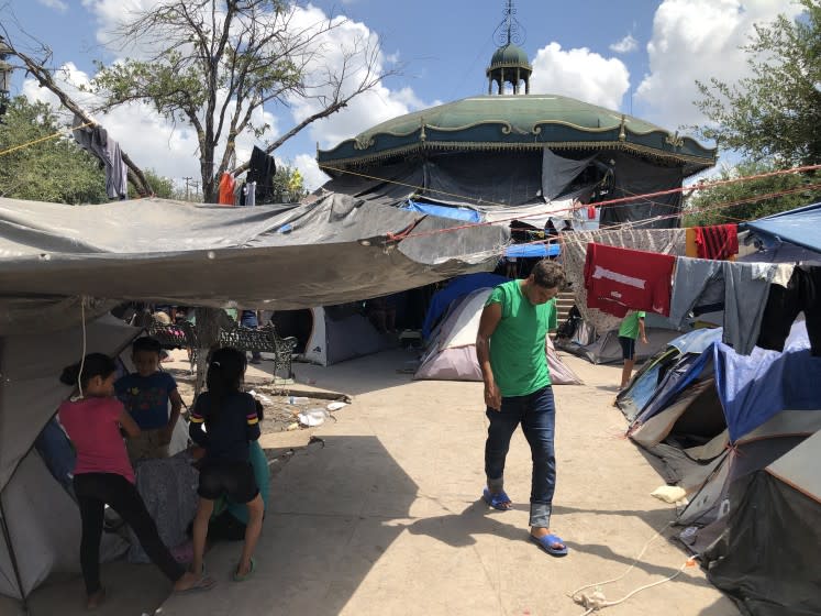 Plaza Las Americas migrant camp, Reynosa, Mexico.