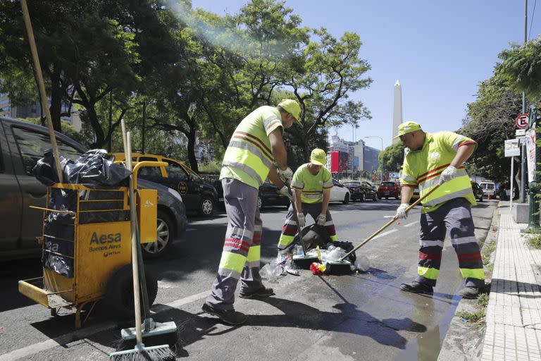 La limpieza, el día después de los festejos