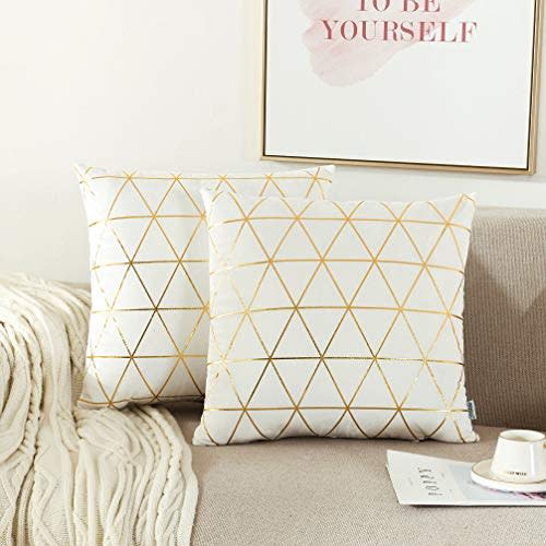 5) NordECO HOME Throw Pillow Covers (Set of Two)