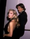 <p>An unscripted moment with Kelly Rutherford and Paul Johansson, dressed with a bit of old Hollywood flair.</p>