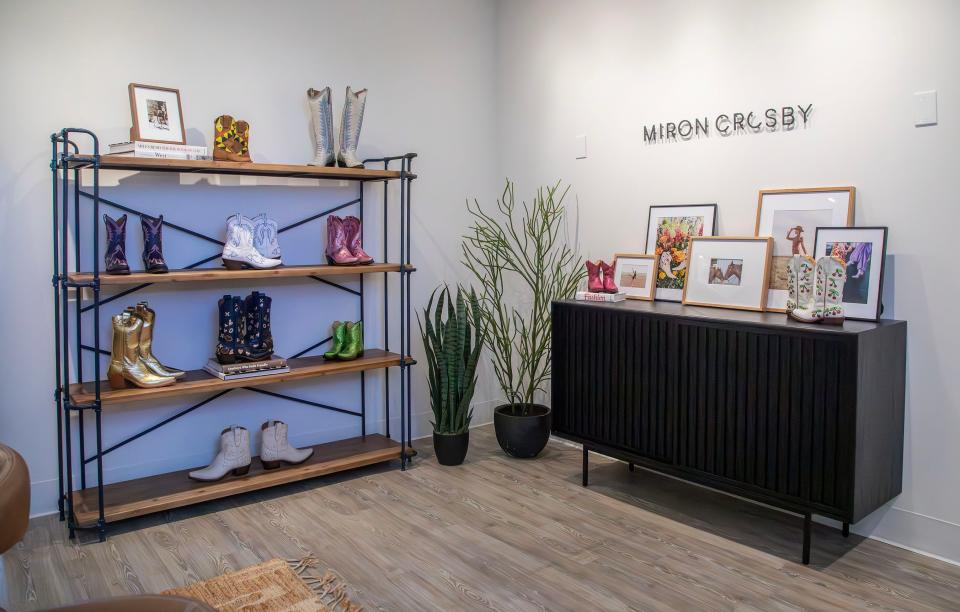 Bespoke boot brand Miron Crosby opened a pop-up store Friday at The Current at Royal Poinciana Plaza. Run by sisters Lizzie Means Duplantis and Sarah Means, the store will sell artisanal cowboy boots designed with "a focus more fashion than western."