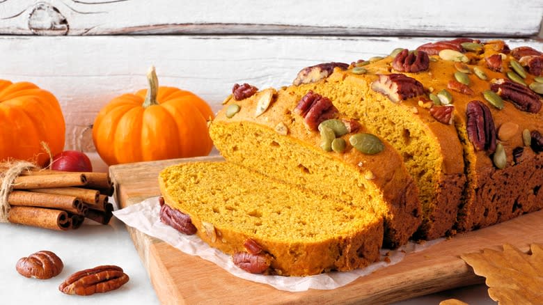 pumpkin bread loaf cake