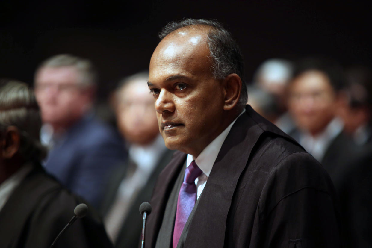 Law Minister K. Shanmugam (Photo: Dhany Osman / Yahoo News Singapore)