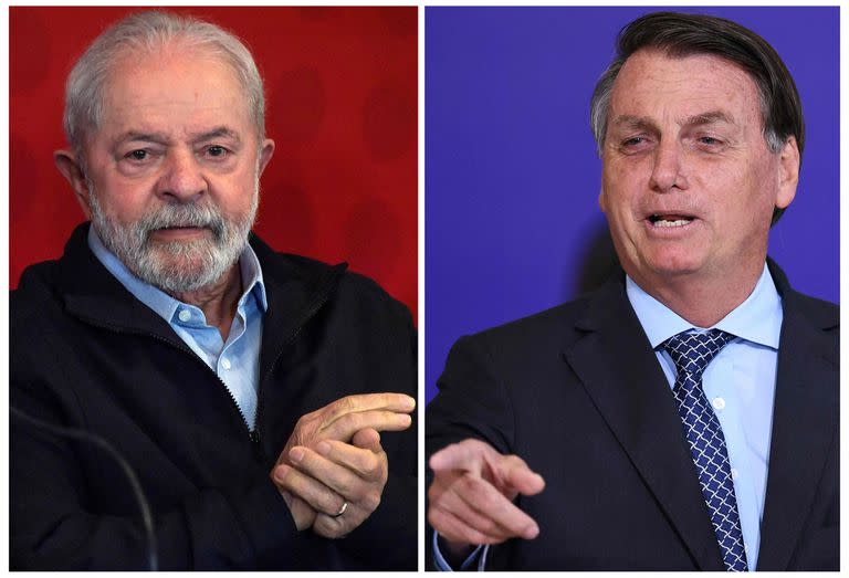 El líder del PT, Luiz Inacio Lula da Silva, y el presidente brasileño, Jair Bolsonaro, se enfrentarán en el ballottage en Brasil