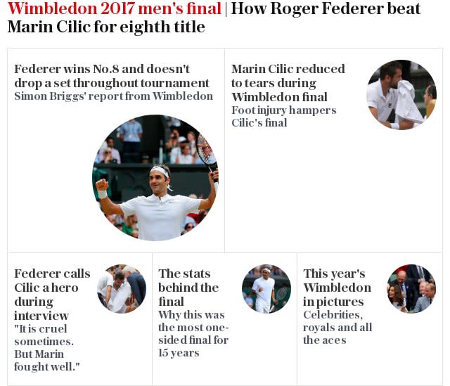 Wimbledon 2017 men's final: Federer makes it win number eight