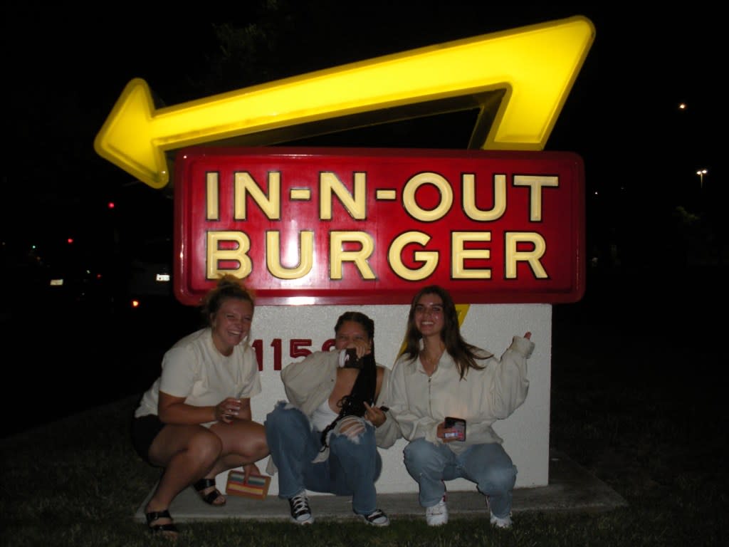 Regional chain In-N-Out Burger was a must-go for students visiting California. Courtesy of Yenifer Abreu