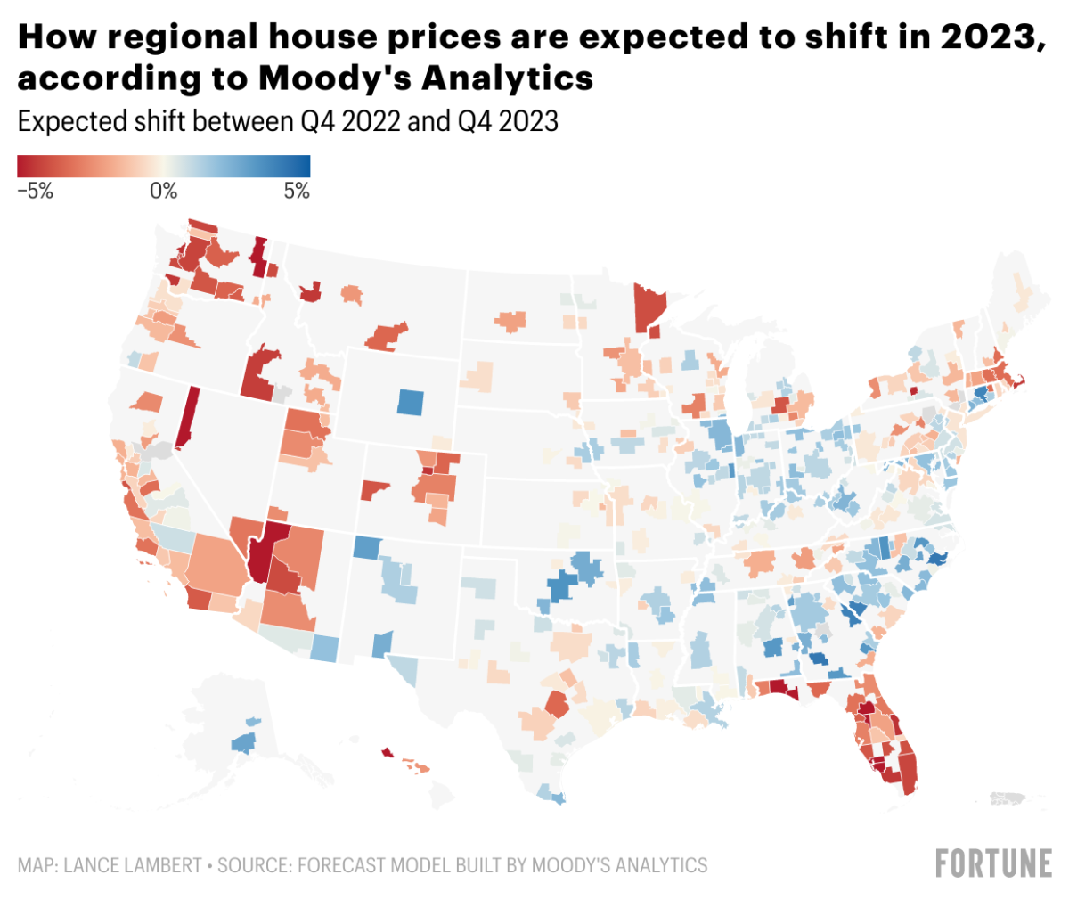 Is the ‘home price correction’ coming for your housing market? These interactive maps show Moody