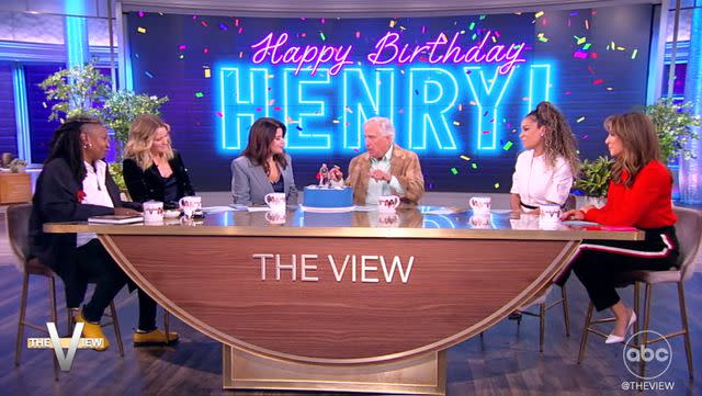 <p>ABC</p> Henry Winkler Said Sitting with 'The View' Co-hosts Was His "Birthday Cake"